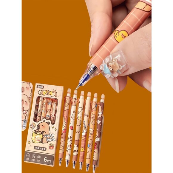 1pc/3pcs/6pcs/Box Erasable Click Pens Assorted Color And Creative Design - Picture 5 of 11